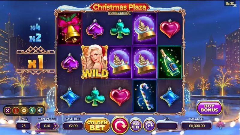 Christmas Plaza DoubleMax Slots Yggdrasil Free Spins