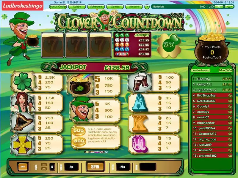 Clover Countdown Mini Slots Virtue Fusion Free Spins