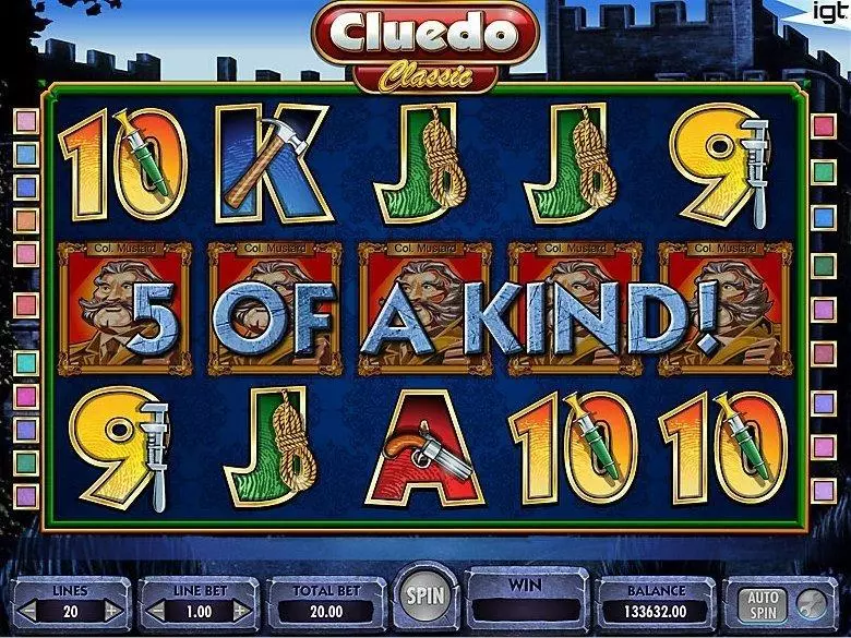 Cluedo Slots IGT Second Screen Game