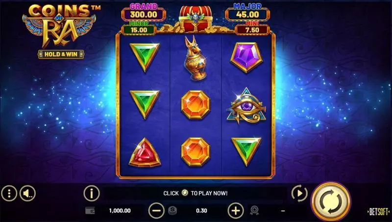 Coins of Ra – HOLD & WIN Slots BetSoft 