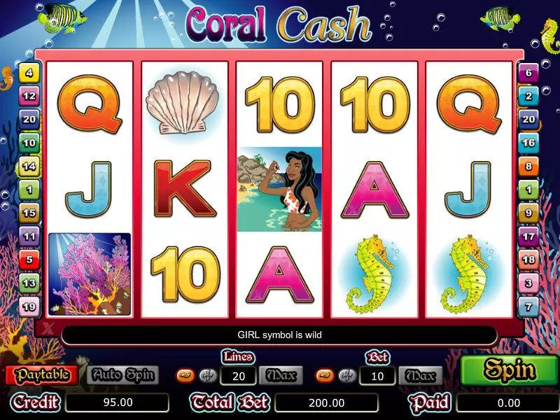 Coral Cash Slots bwin.party Free Spins