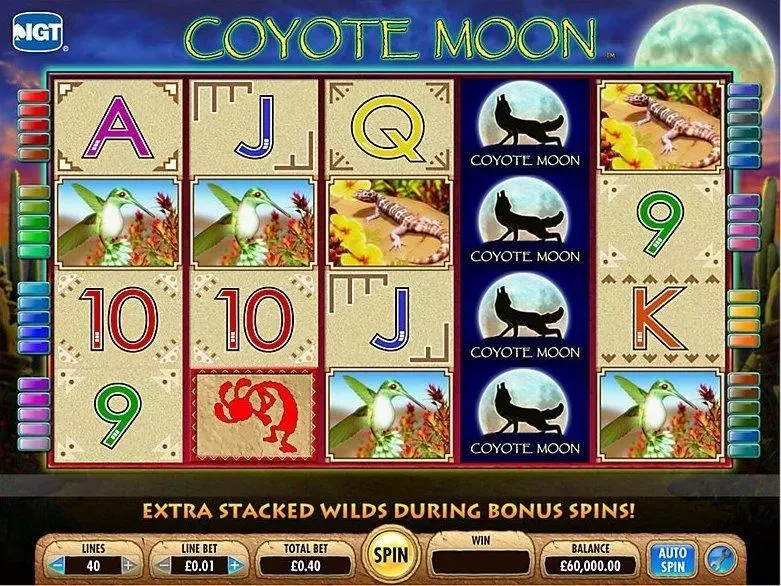 Coyote Moon Slots IGT Free Spins