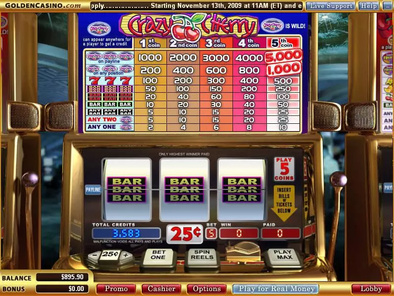 Crazy Cherry Slots WGS Technology 