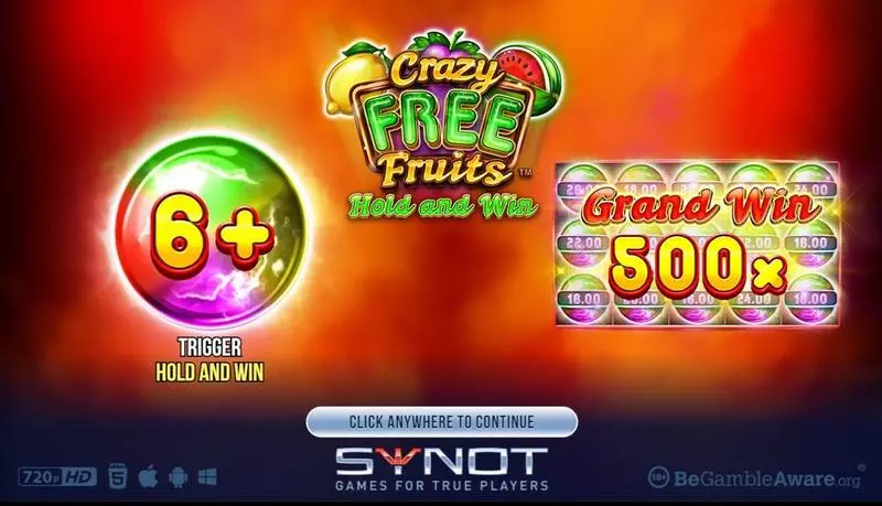 Crazy Free Fruits Slots Synot Games Free Spins