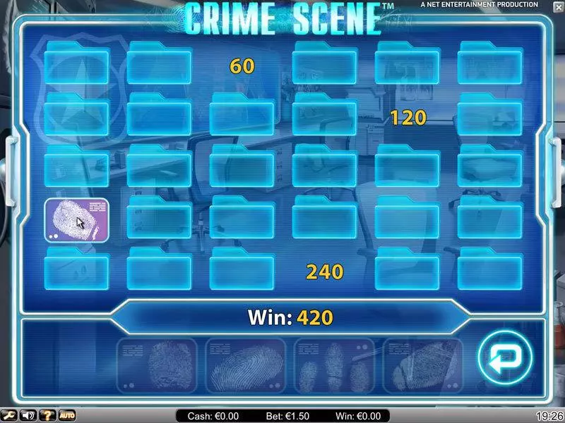 Crime Scene Slots NetEnt Second Screen Game