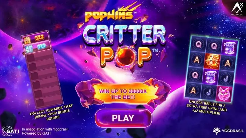 CritterPop Slots AvatarUX PopWin