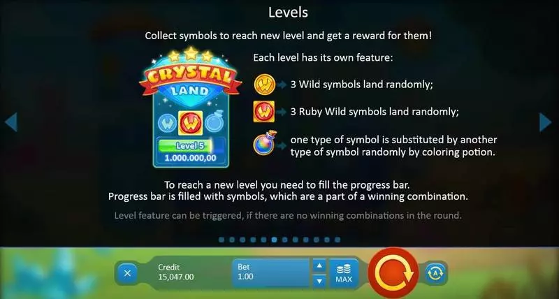 Crystal Land Slots Playson Bonus Meters