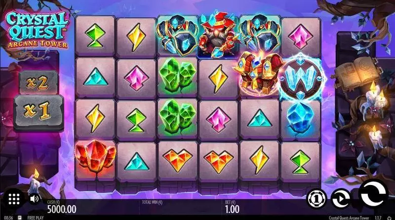 Crystal Quest: ArcaneTower Slots Thunderkick Multipliers