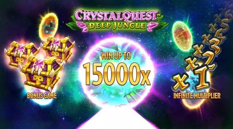 Crystal Quest Deep Jungle Slots Thunderkick Multipliers