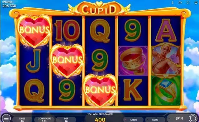 Cupid Slots Endorphina Free Spins