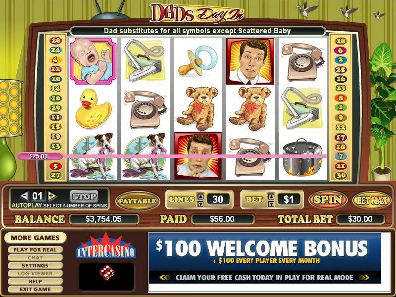 Dad's Day In Slots CryptoLogic Free Spins
