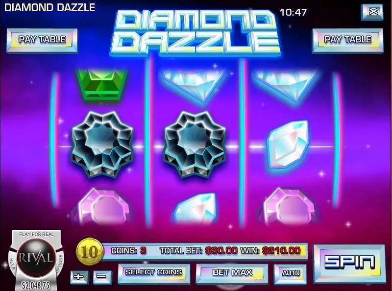 Diamond Dazzle Slots Rival 
