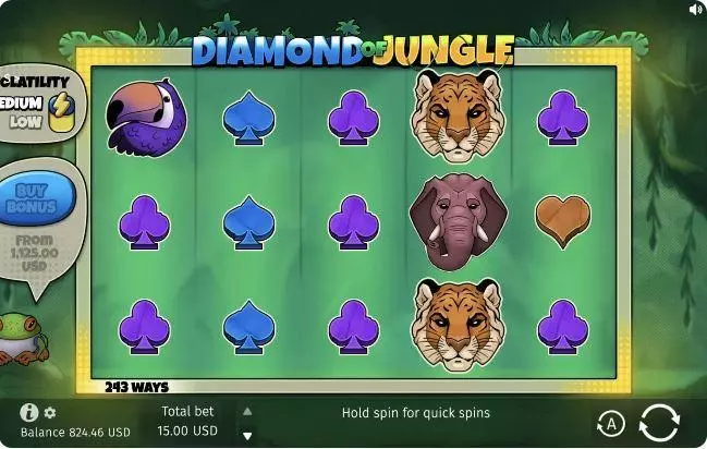 Diamond of Jungle Slots BGaming Buy Feature