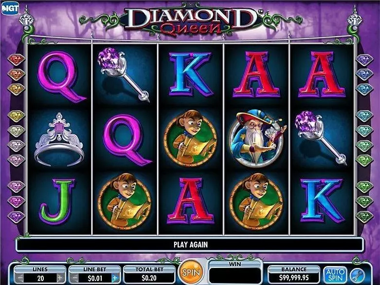 Diamond Queen Slots IGT Free Spins