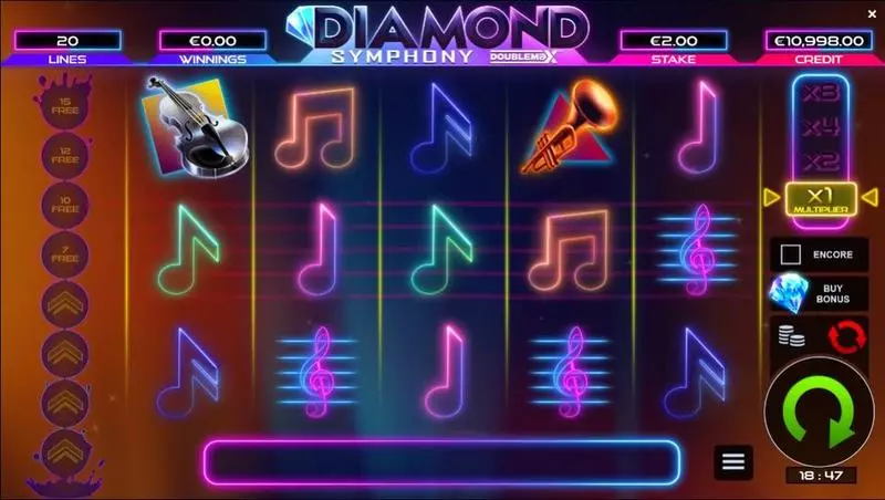 Diamond Symphony DoubleMax Slots Bulletproof Games Doublemax