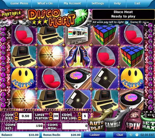 Disco Heart Slots Leap Frog Free Spins