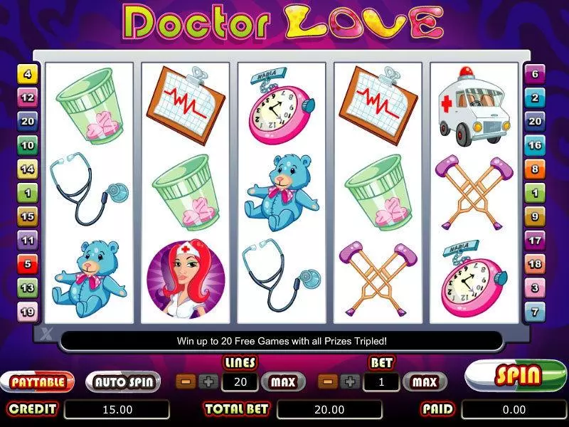 Doctor Love Slots bwin.party Free Spins