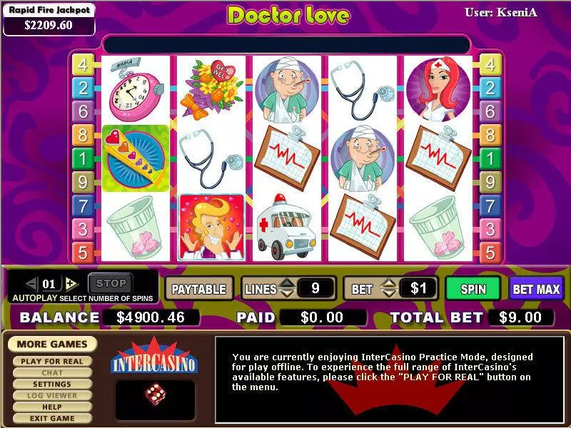 Doctor Love Slots CryptoLogic Free Spins