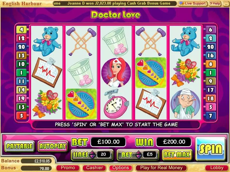 Doctor Love Slots WGS Technology Free Spins