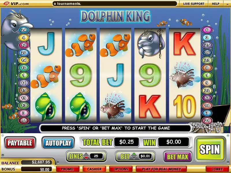 Dolphin King Slots WGS Technology Free Spins