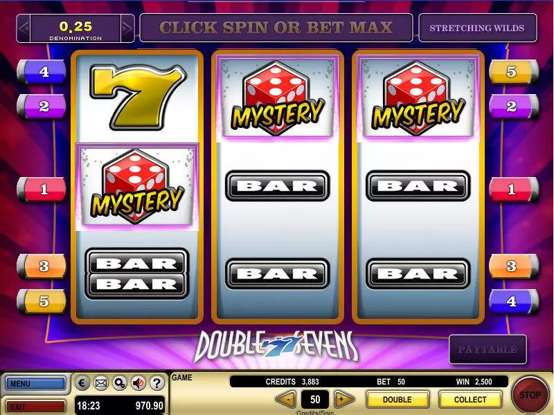 Double Sevens Slots GTECH Free Spins