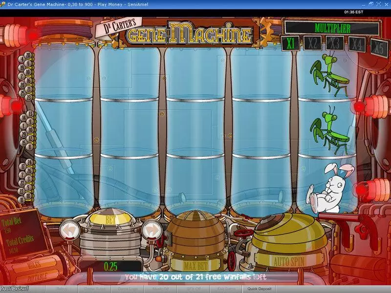 Dr Carter's Gene Machine Slots bwin.party Free Spins