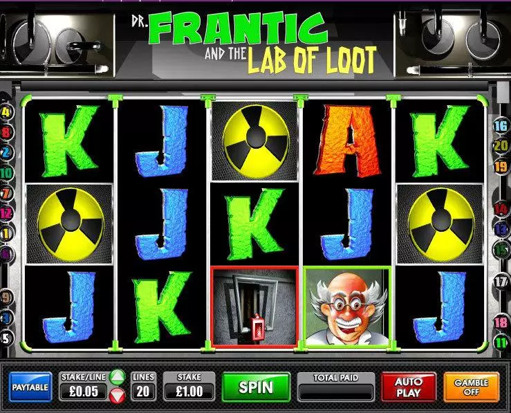 Dr.Frantic and the Lab of Loot Slots Games Warehouse Multi Level