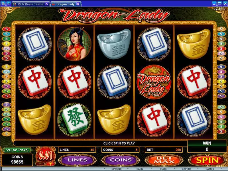 Dragon Lady Slots Microgaming Free Spins