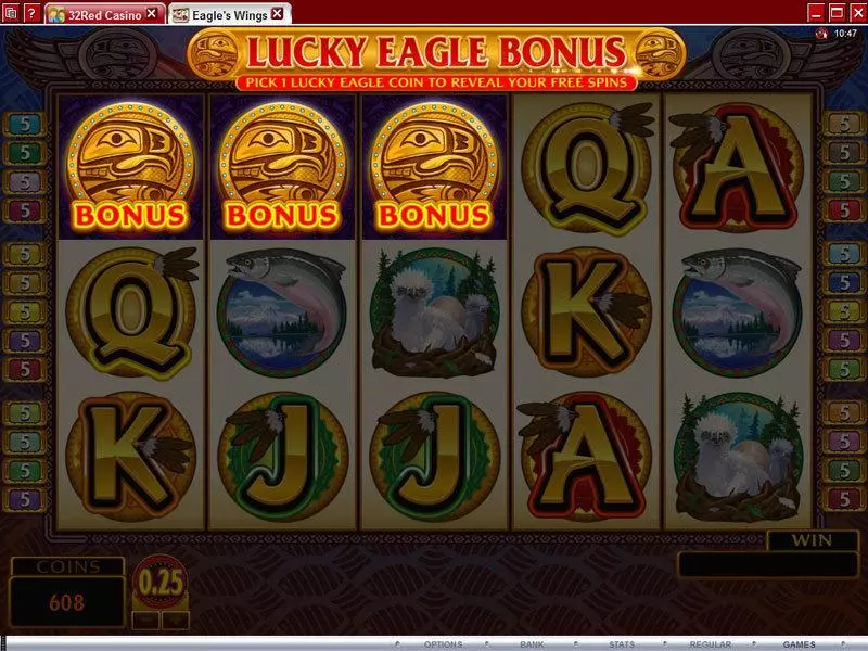 Eagle's Wings Slots Microgaming Free Spins
