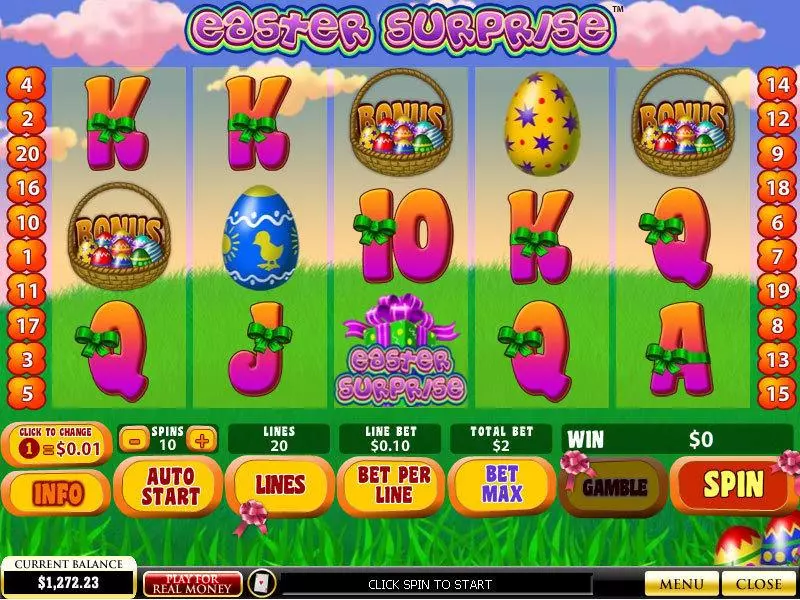 Easter Surprise Slots PlayTech Free Spins