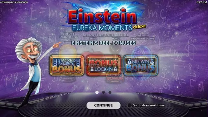 Einstein Eureka Moments Slots StakeLogic Free Spins