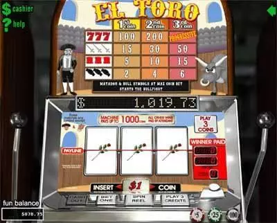 El Toro Slots RTG Second Screen Game