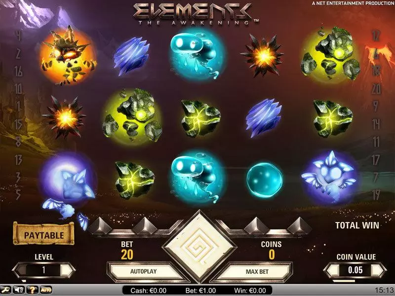 Elements Slots NetEnt Free Spins