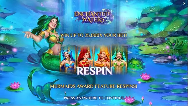 Enchanted Waters  Slots Yggdrasil Re-Spin