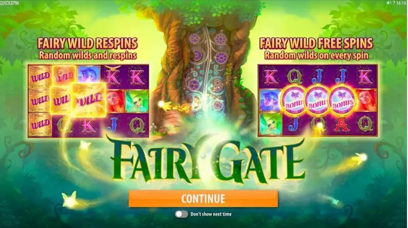 Fairy Gate Slots Quickspin Free Spins