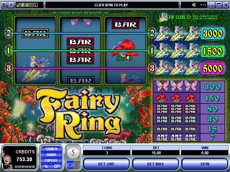 Fairy Ring Slots Microgaming 