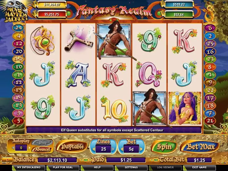 Fantasy Realm Slots CryptoLogic Free Spins
