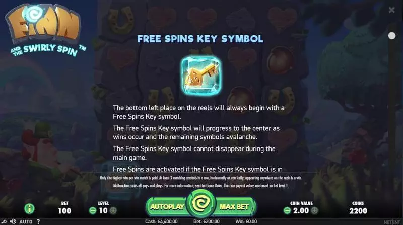 Finn and the Swirly Spin Slots NetEnt Accumulated Bonus