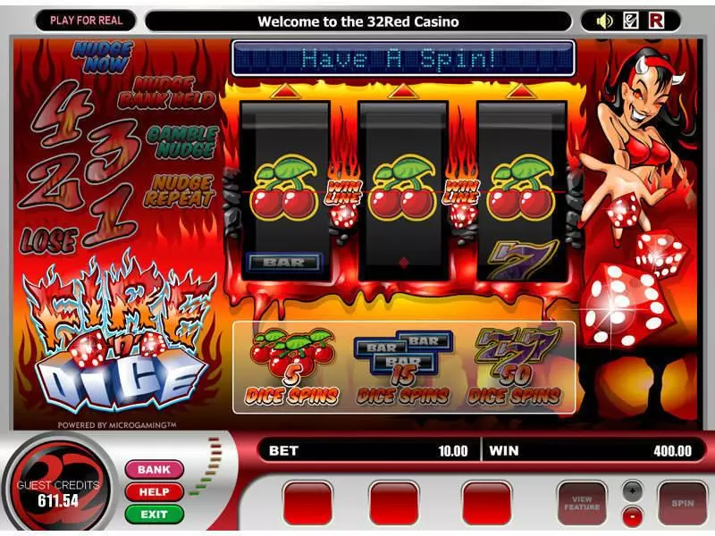 Fire n Dice Slots Microgaming Free Spins