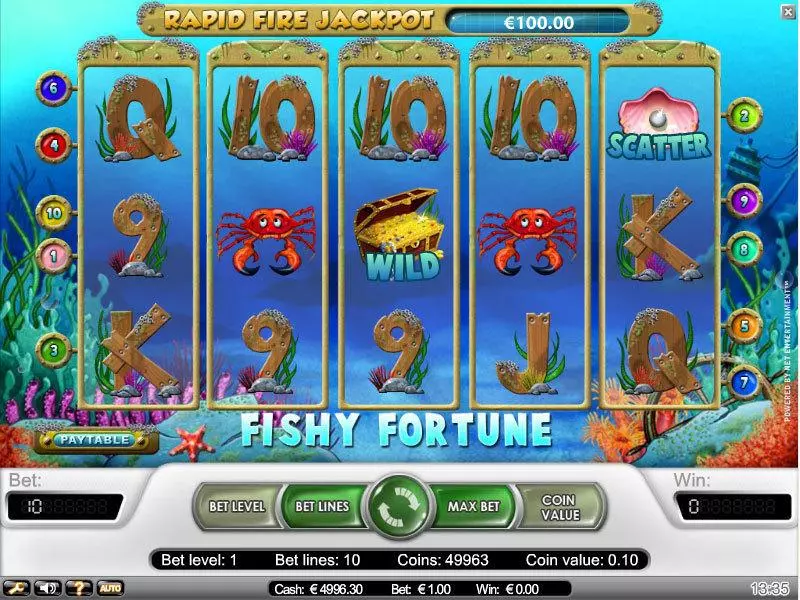 Fishy Fortune Slots NetEnt Free Spins