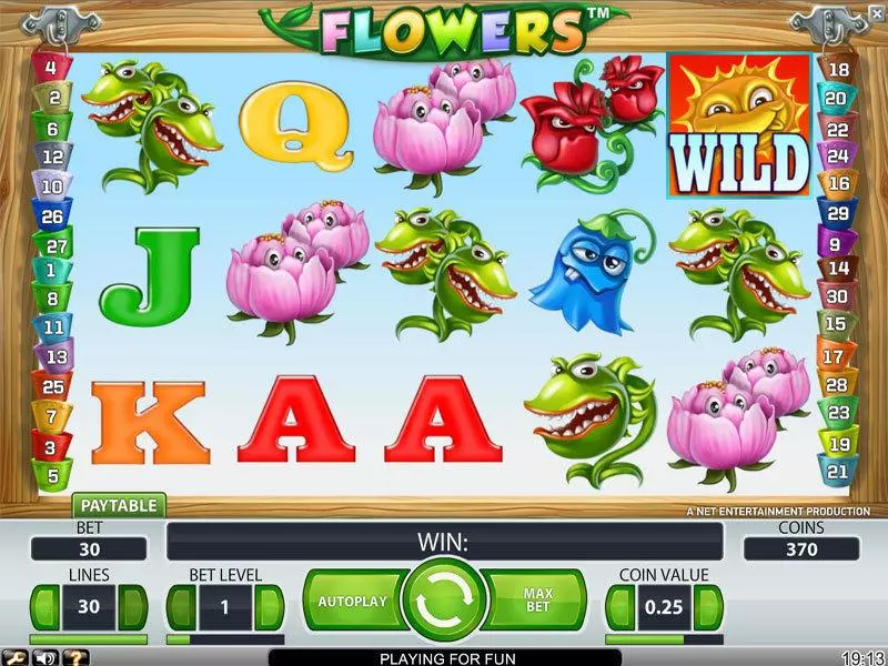 Flowers Slots NetEnt Free Spins