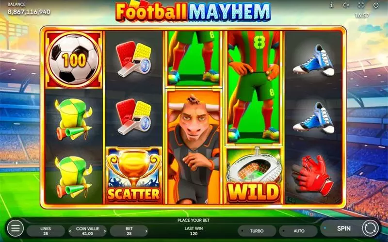 Football Mayhem Slots Endorphina Free Spins