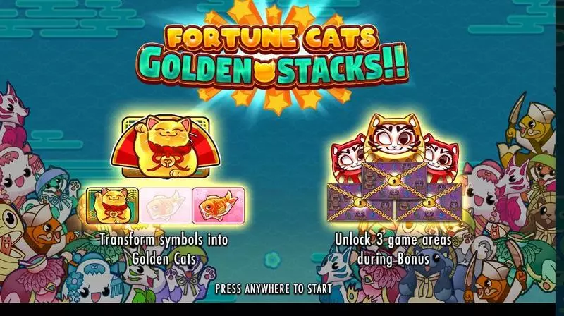 Fortune Cats Golden Stacks!! Slots Thunderkick 