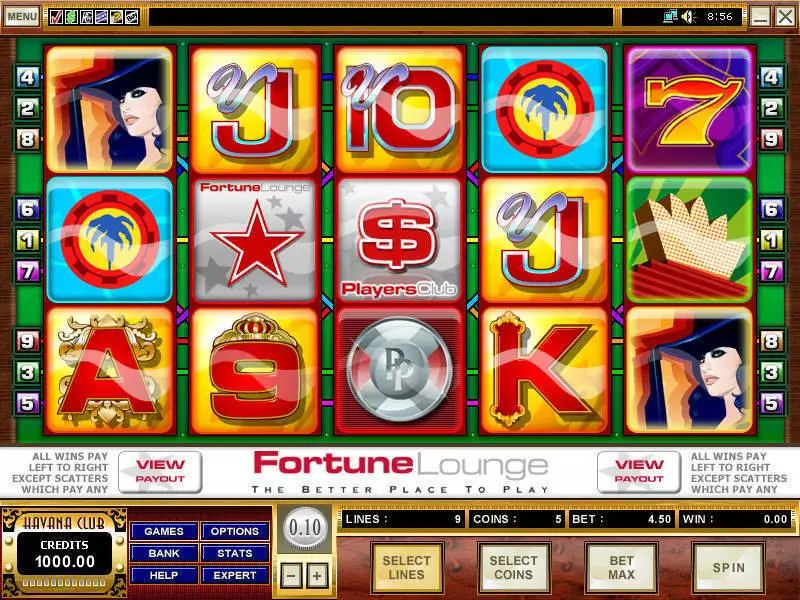 Fortune Lounge Slots Microgaming Free Spins