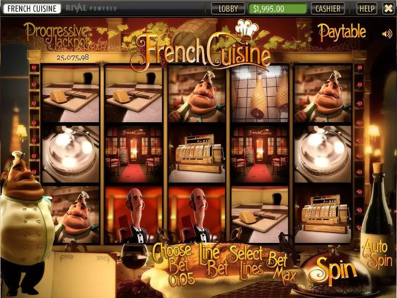 French Cuisine Slots Sheriff Gaming Second Screen Game