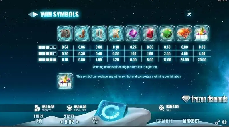 Frozen Diamonds Slots MicrogamingRabcat Free Spins