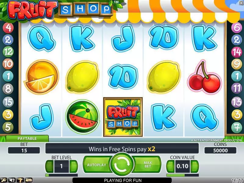 Fruit Shop Slots NetEnt Free Spins