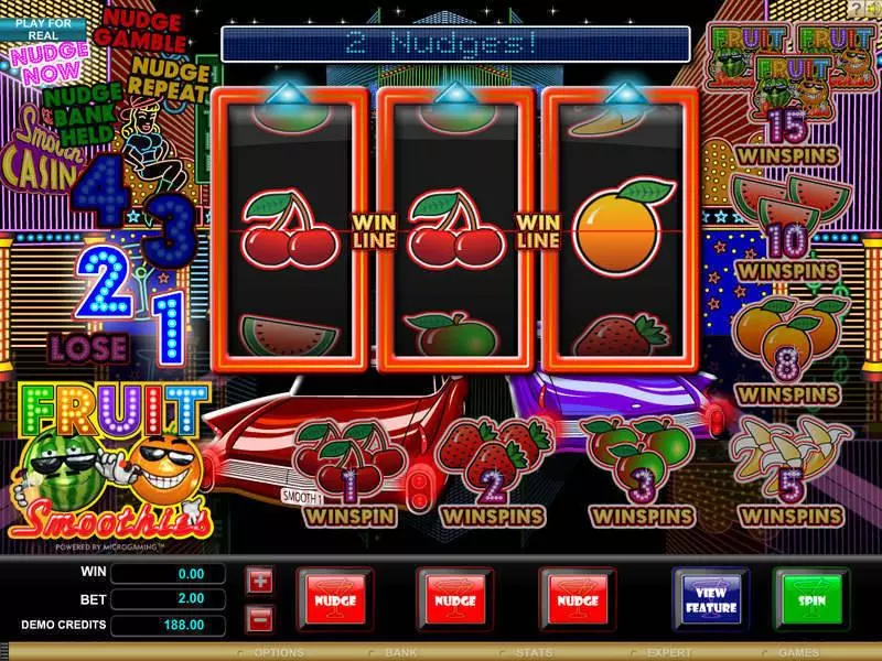 Fruit Smoothie Slots Microgaming Free Spins