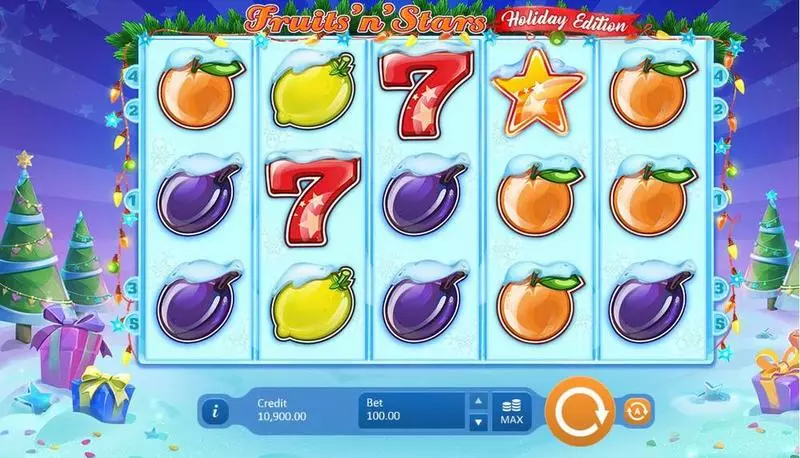 Fruits'N'Stars Holiday Edition Slots Playson 
