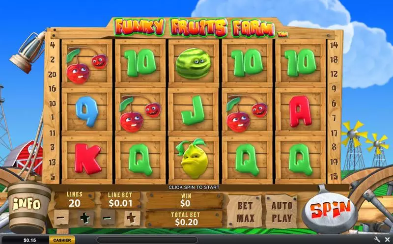Funky Fruits Farm Slots PlayTech Multi Level